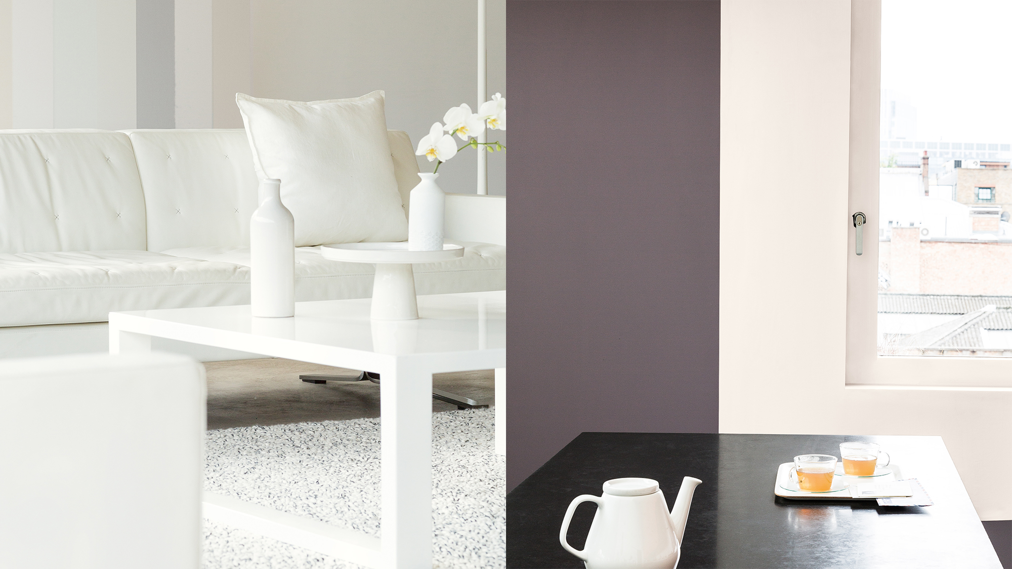 Create a contrast using Dulux paint Paint architraves, skirting boards and any other mouldings in light, reflective paint colours, perhaps in a subtly contrasting tone to the colour on the walls.