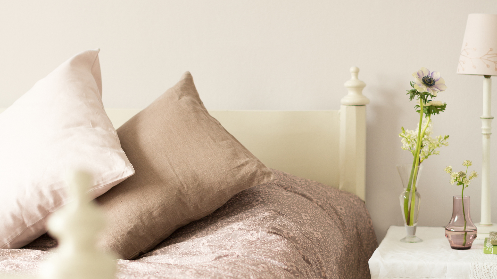 Achieve luxury with warm neutrals Pairing warm taupe with a crisp shade of white is a fail-safe way to achieve a chic look in your new home