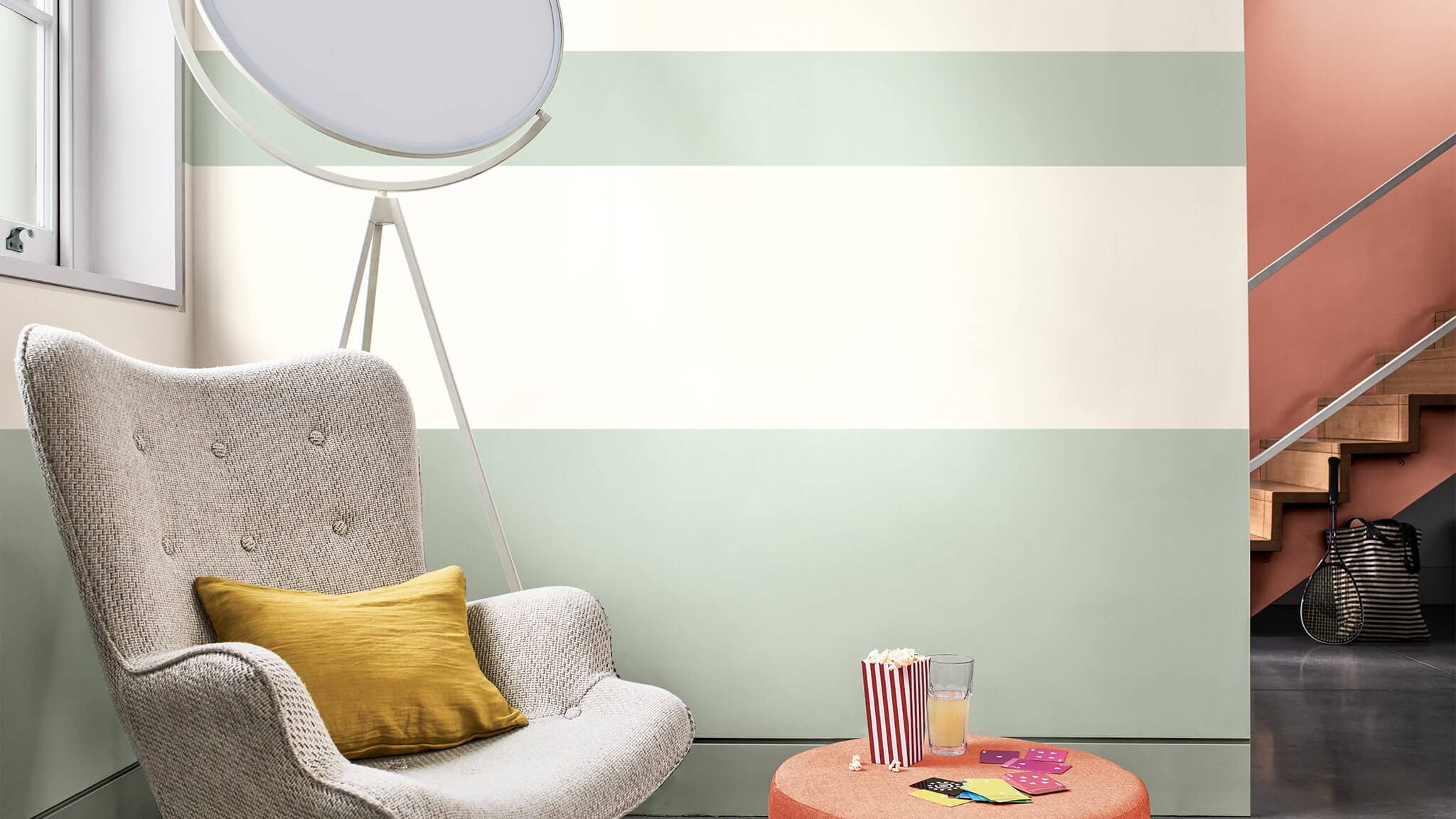 Irregular stripes to create a fun yet sophisticated look CF20_How_to_paint_stripes